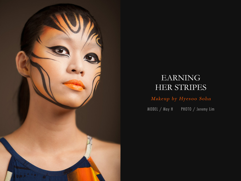 Earning Her Stripes: Makeup by Hyesoo Sohn featuring May H