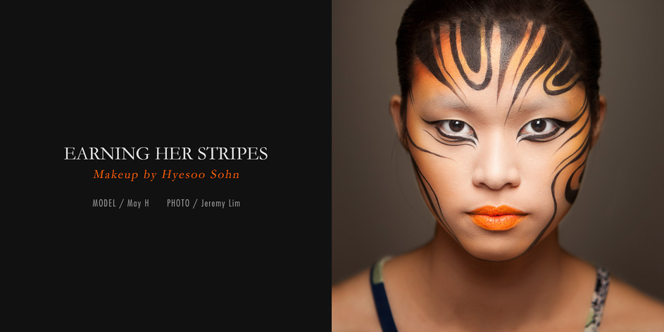 Earning Her Stripes: Makeup by Hyesoo Sohn featuring May H